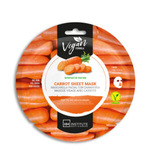 Mascarilla facial vegana con zanahoria